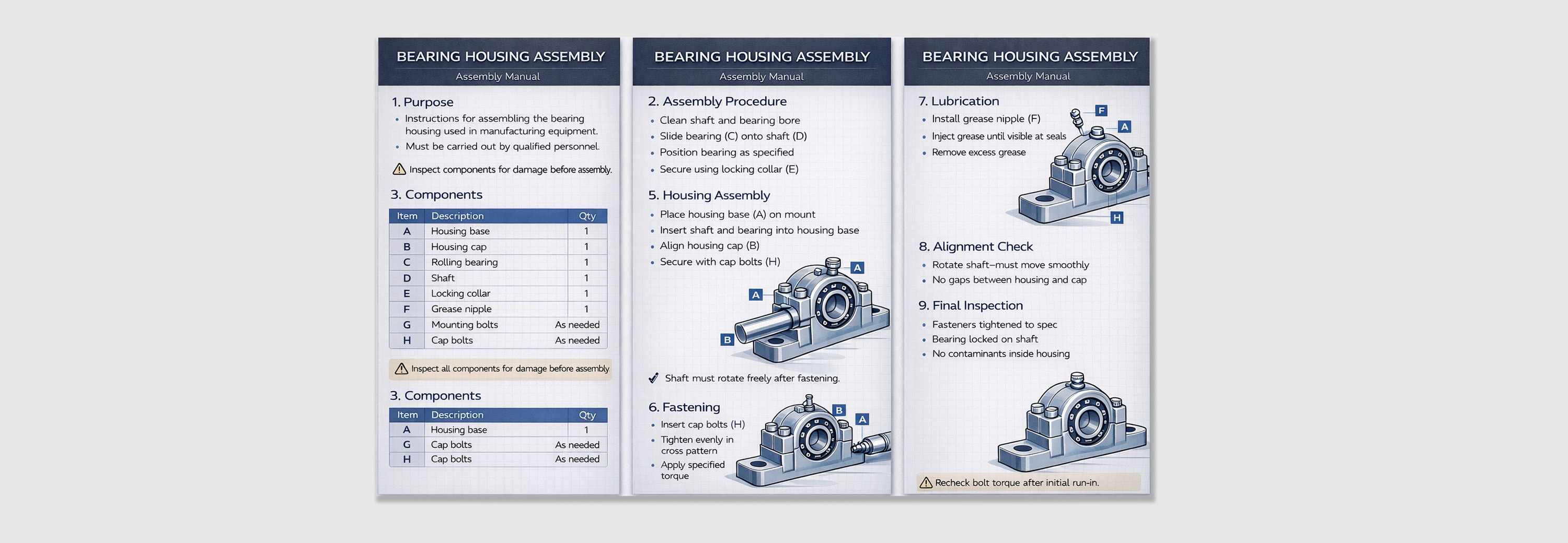 Assembly & Installation Manuals